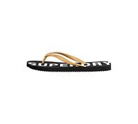 Superdry Donna Code Essential Flip Flop Flip Flop, nero metallizzato oro, Small