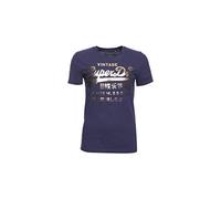 Superdry Donna T-Shirt Metallizzata Premium Goods Atlantic Navy 38