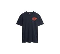 Superdry EMB SUPERSTATE ATH Logo Tee M1011914A Eclipse Navy Taglia L, Eclisse Marina, L