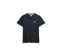 Superdry Essential Contrast EMB Tee T-Shirt, Eclipse Navy, M Uomo