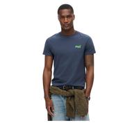 Superdry Essential Logo Embroidered Short Sleeve T-shirt Blu L Uomo