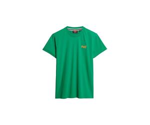 Superdry Essential Logo EMB Tee M1011245A Drop Kick Green Taglia XL, Drop Kick Green, XL