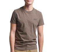 Superdry Essential Logo EMB Tee Maglietta da Uomo, Cocoa Brown Marl, M