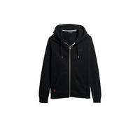 Felpa con cappuccio Superdry Essential Logo Full Zip nero puro - L