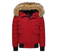 Superdry EVEREST BOMBER, A4 - Imbottito Uomo, Deep Red,