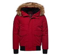 Superdry Everest Bomber Giacca Uomo, Rosso (Hike Red), Medium