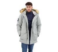 Superdry Everest Faux Fur Hooded Parka Giacca, Grigio, XL Uomo