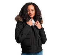 Giacca imbottita da donna con cappuccio Superdry Everest Noir M