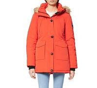 Superdry Everest Parka Parka Donna, Arancione (Access Orange), X-Small
