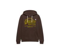 Superdry Felpa con cappuccio da uomo con logo vintage in colori coordinati, Chicchi di caffè, S
