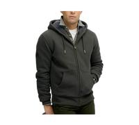 Superdry - Felpa con cappuccio e zip Borg - - Sweatshirts & Hoodies - Uomo - Grigio - S