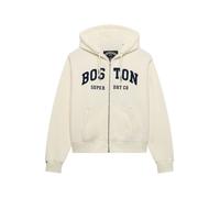 Superdry Felpa con cappuccio e zip corta e comoda Superdry Athletic Ess 40 Bianco