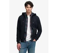 Superdry Felpa con cappuccio e zip spazzolata Superdry Essential Logo xxxlarge blu
