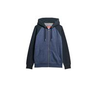 Superdry Felpa da baseball da uomo con cappuccio e zip, Heritage Navy Melange/Finster Navy Blue, M
