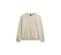 Superdry Felpa da uomo con logo Essential, Beige chiaro pietra, L