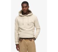 Superdry Felpa Essential Hoodie in Cotone Beige Chiaro Uomo