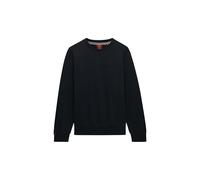 Superdry Felpa girocollo da uomo con logo Essential, blu navy scuro, L