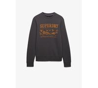 Superdry Felpa Superdry Retro Outdoor Relaxed large Grigio