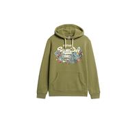 Superdry Felpa 'Tokyo' crema / oliva / petrolio / bianco Uomo Superdry L crema / oliva / petrolio / bianco