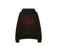 Superdry Felpa Uomo Cappuccio Nero Vintage Script
