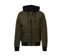 Superdry Giacca di mezza stagione 'MA1' verde scuro / nero Uomo Superdry XL verde scuro / nero
