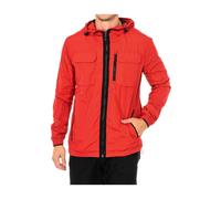 Superdry - Giacca Impermeabile Rossa con Cappuccio - - Jackets - Uomo - Rosso - S