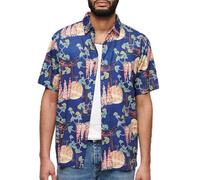 Superdry Hawaiian R1-S/S Shirt (M), Wisteria Blue, S Uomo