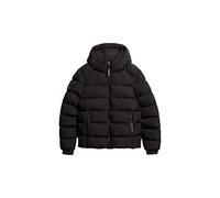 Giacca con cappuccio Superdry Sports Puffer nero puro - M