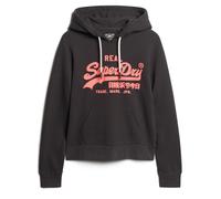Superdry Hoodie Neon VL Graphic in Cotone Nero