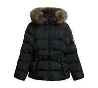 Superdry, ,Jackets ,Donna ,Nero ,M Giacca Nera con Zip e Cappuccio