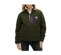 Superdry, ,Jackets ,Donna ,Verde ,XS Maglieria con Zip e Tasche Frontali