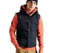 Superdry, ,Jackets ,Uomo ,Blu ,S Gilet Trapuntato Senza Maniche Blu Navy