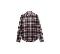 Superdry L/S Cotton Lumberjack Shirt T, Kansas Check Navy, M Uomo