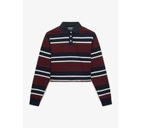 Superdry Maglia da rugby a righe con taglio corto Superdry Athletic Essential 36 rosso