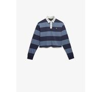 Superdry Maglia da rugby Taglio corto A righe Superdry Athletic Ess 38 blu