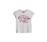 Superdry Maglietta blu chiaro / grigio sfumato / lilla scuro / arancione Donna Superdry XS