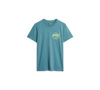 Superdry Maglietta blu ciano / giallo neon Uomo Superdry S blu ciano / giallo neon