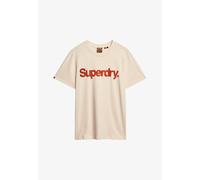 Superdry Maglietta 'Classic' beige / rosso ruggine / nero Uomo Superdry M beige / rosso ruggine / nero
