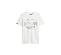 Superdry Maglietta 'Copper' blu fumo / bianco Uomo Superdry XXL blu fumo / bianco