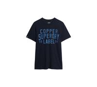 Superdry Maglietta 'Copper' navy / blu colomba Uomo Superdry L navy / blu colomba