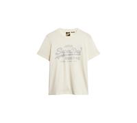 Superdry Maglietta crema / argento Donna Superdry S crema / argento