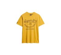 Superdry Maglietta da uomo in rame con etichetta Script Tee C1 stampata (M), Pigmento Giallo Strutturato, XXXL