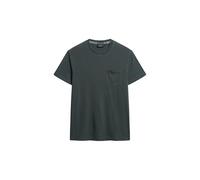 Superdry Maglietta da uomo lavata Essential con tasca, Nero slavato, XXL