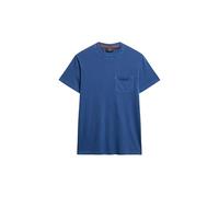 Superdry Maglietta da uomo lavata Essential con tasca, Supermarine slavato blu navy, XL