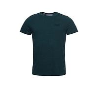 Superdry Maglietta da Uomo Vintage con Logo EMB Tee, Buck Green Marl, L