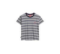 Superdry Maglietta 'Essential' blu scuro / rosso / bianco Donna Superdry L blu scuro / rosso / bianco