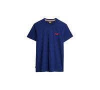 Superdry Maglietta Essential da Uomo in Cotone Biologico con Logo Blu supermarino XXL
