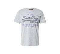 Superdry Maglietta 'Heritage' blu / grigio / antracite Uomo Superdry XXXL blu / grigio / antracite