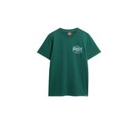 Superdry Maglietta 'Heritage' verde / bianco Uomo Superdry M verde / bianco