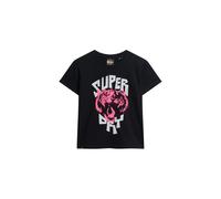 Superdry Maglietta 'Lo-fi Rock' rosa / nero / bianco Donna Superdry XL